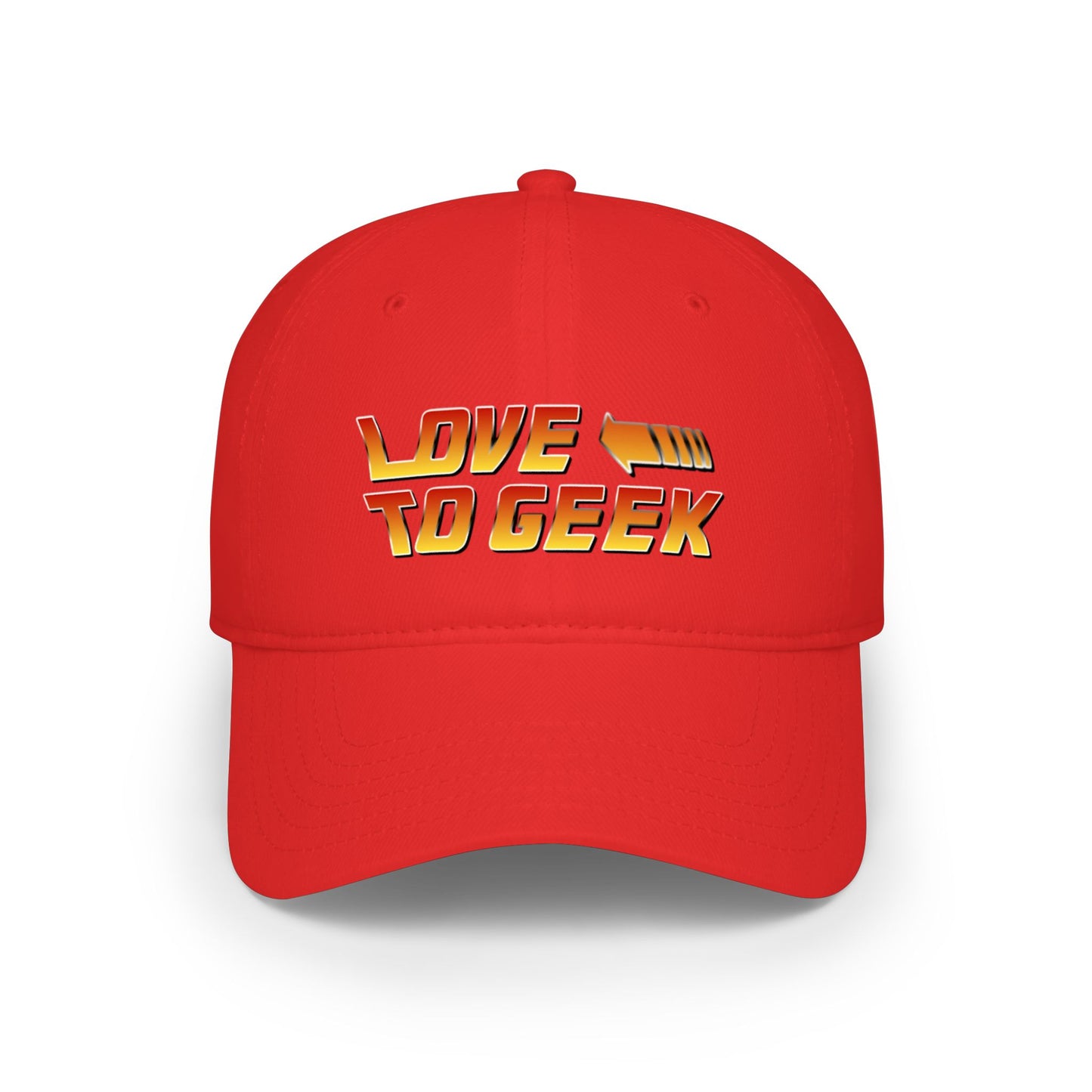 "Love to Geek" Baseball Cap — Retro Gamer Nerd Hat